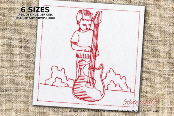 Boy with Electric Guitar: A Craft Fair Best-Seller