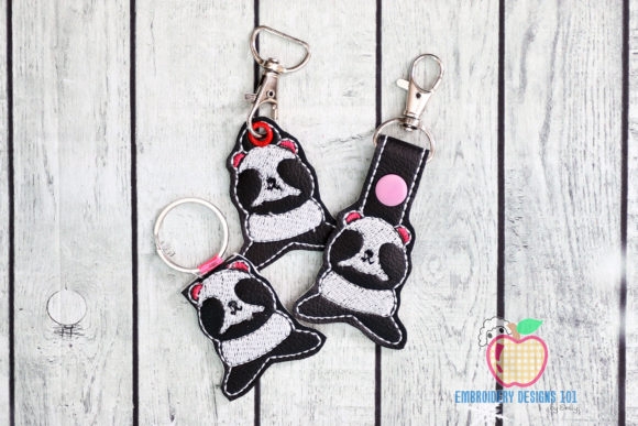 Cute Funny Panda in the Hoop Keyfob Review