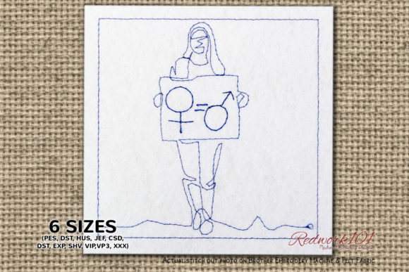 Feminism Lineart: A Modern Holiday Embroidery Review
