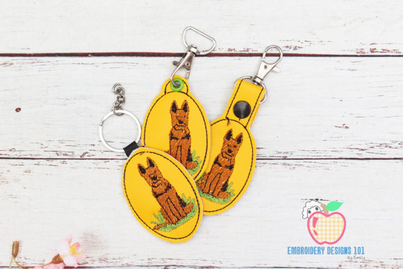 German Shepherd ITH Keyfob: A Designer's Review