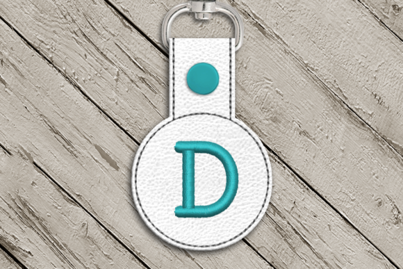 Letter D ITH Round Key Fob Applique Review
