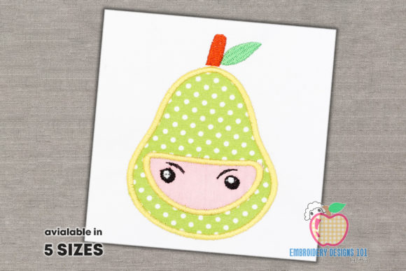 Pear Fruit Ninja Applique: A Designer's Review for Boutique Sweatshirts