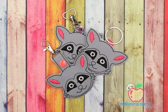 Raccoon Face In The Hoop Keyfob Review
