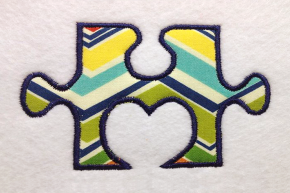 Review: Autism Heart Puzzle Piece Applique for Holiday Gifts