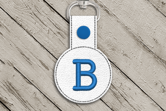 Review: Letter B Round ITH Key Fob Applique for Etsy Shops