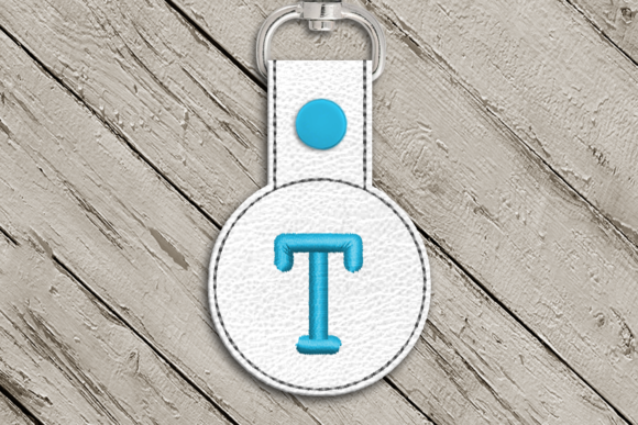 Review: Letter T ITH Round Key Fob Applique for Apparel