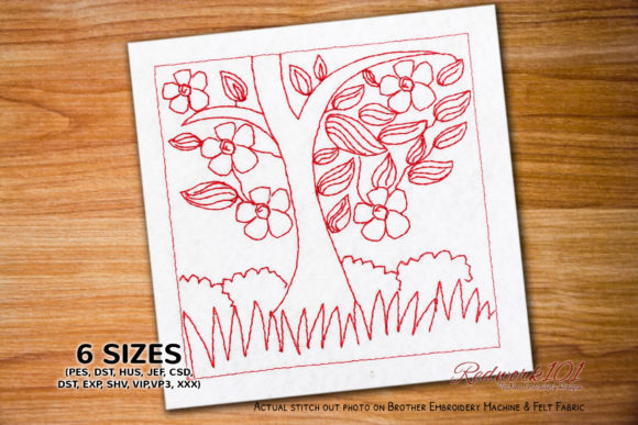 Tree Lineart: A Minimalist Embroidery Design Review